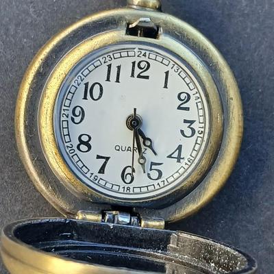 Dragonfly pocket watch with Necklace & earring set and a dragonfly pendant