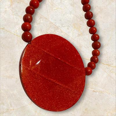 Costume Jewelry Lot Set of Artisan / Boho Necklace and Pierced Earrings