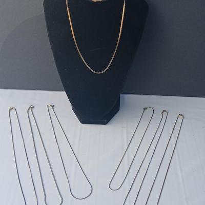 Seven necklace chains