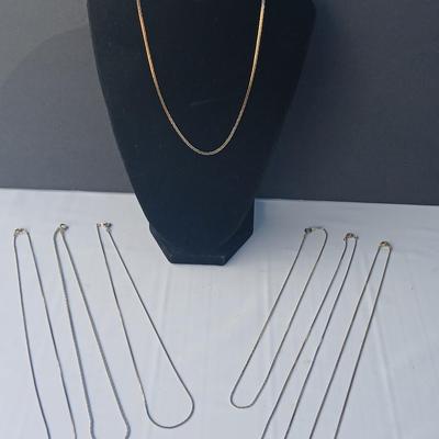 Seven necklace chains