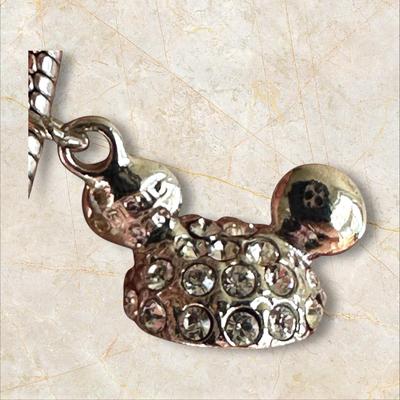 Disney Charm Bracelet With Lots of Charms & A Fancy Charm of Mickey's Hat