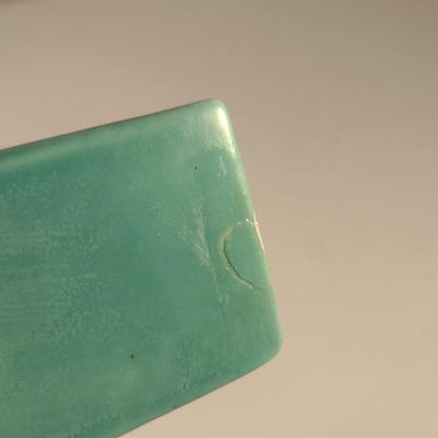 Sale Photo Thumbnail #298: Antique Poppy Trail Pottery WWII 'V is for Victory' Vase- Approx 6" Tall.  Item has large chip at top- please see all pictures.