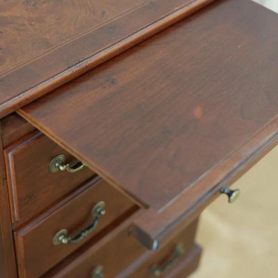 Mahogany 3-Drawer Chest with File Cabinet