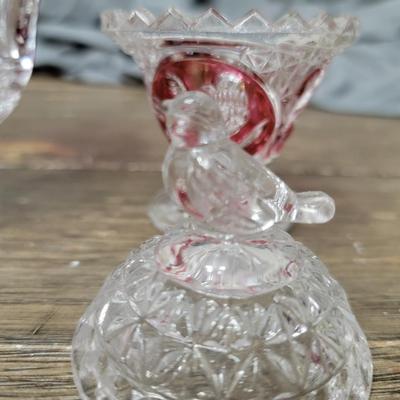 Bleikristall Bowl / Hofbauer Bird Dish