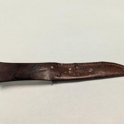 Fixed Blade Kabar Trout Knife w/ Leather Sheath