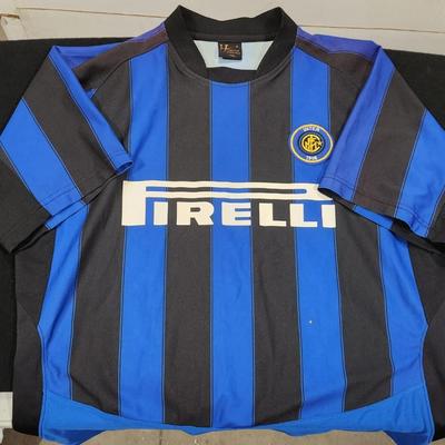 Rare Vintage Nike Inter Milan Vieri #32 Football Soccer Jersey Size XXL