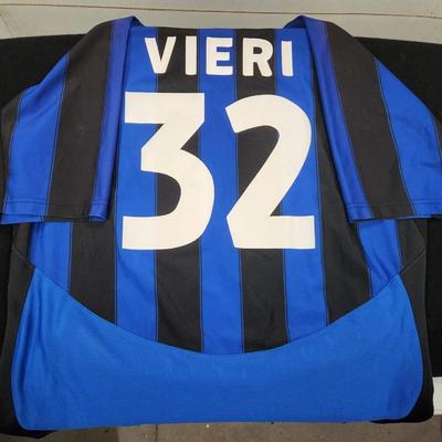 Rare Vintage Nike Inter Milan Vieri #32 Football Soccer Jersey Size XXL