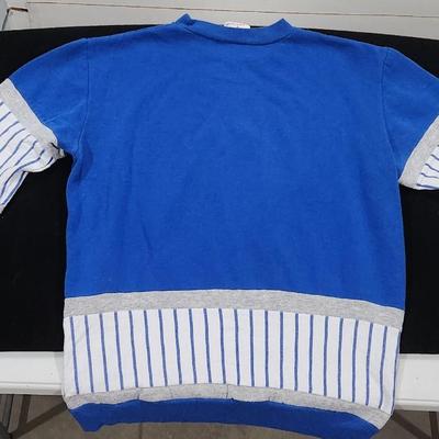 Vintage 90’s Minnesota Timberwolves Logo Pinstripe Pullover Sweatshirt Size M Retro Nutmeg Mills