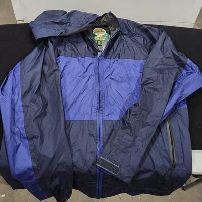 Cabela's Vintage Windbreaker Mens Size Large Full Zip Mesh Lined 90s