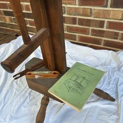 Antique Primitive Wooden Wool Yarn Skein Winder Reel Spinning Wheel
