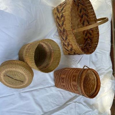 Handwoven baskets