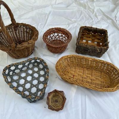 Handwoven baskets