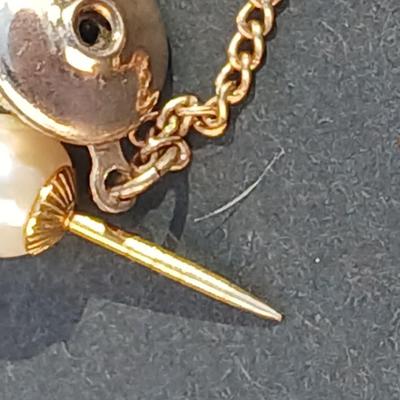 Vintage tie bars, cuff links, and tie clips