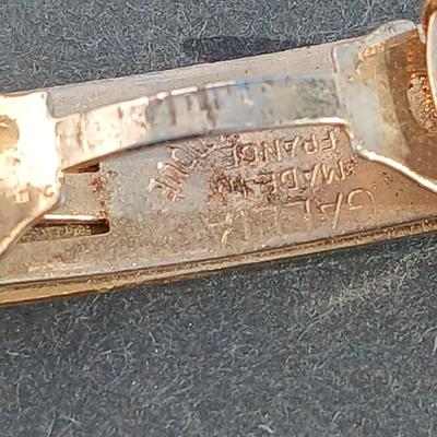 Vintage tie bars, cuff links, and tie clips