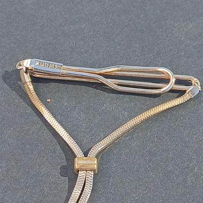 Vintage tie bars, cuff links, and tie clips