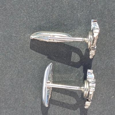 Collection of vintage cuff links - Thai dancer Cufflinks - Ceasar MP cufflinks - Nautical boat motor cufflinks