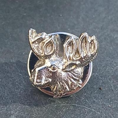 Cuff links and tie clips - Moose head lapel - Hick Dk USA - Sterling - and others