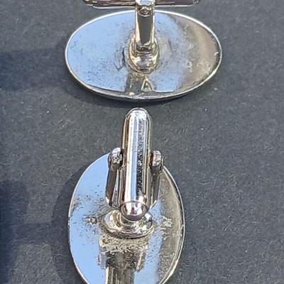 Cuff links and tie clips - Moose head lapel - Hick Dk USA - Sterling - and others