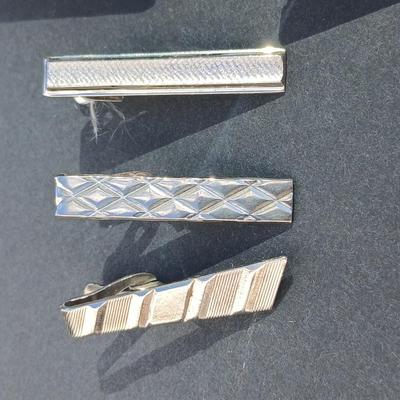 Cuff links and tie clips - Moose head lapel - Hick Dk USA - Sterling - and others
