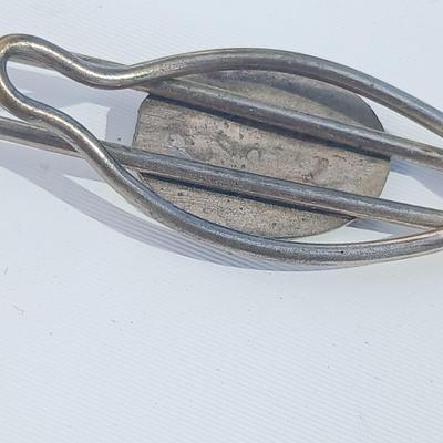 Vintage equestrian cuff links, Tie Chain VAC - vintage Tie clips - in an old box.