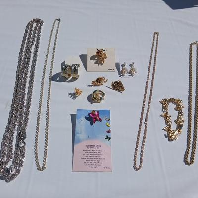 Necklace chains, Angel pins, angle bracelet, hoop earrings and more