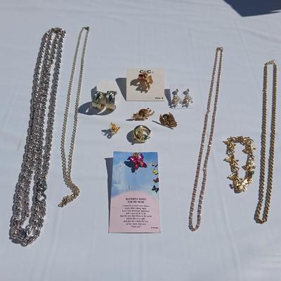 Necklace chains, Angel pins, angle bracelet, hoop earrings and more