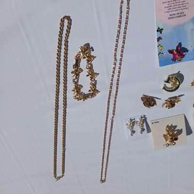 Necklace chains, Angel pins, angle bracelet, hoop earrings and more