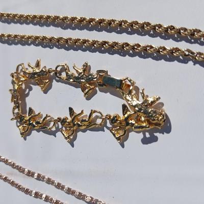 Necklace chains, Angel pins, angle bracelet, hoop earrings and more
