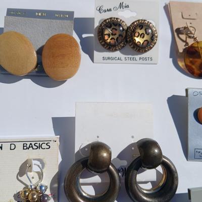 Fun and unique earrings - with necklace, bracelets, and rings
