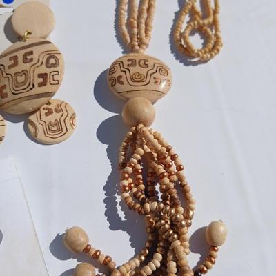 Fun and unique earrings - with necklace, bracelets, and rings