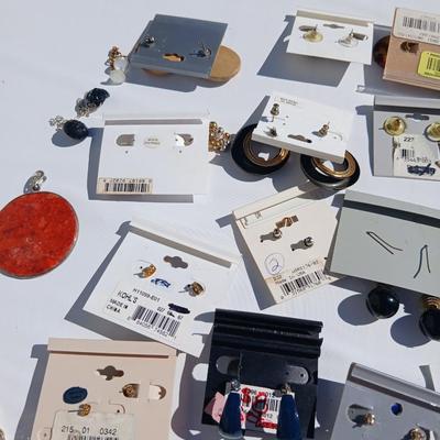 Fun and unique earrings - with necklace, bracelets, and rings