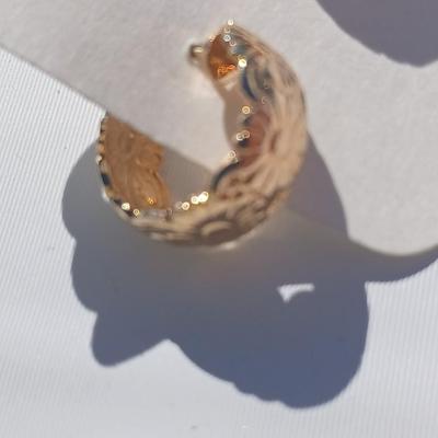 Gold toned earrings for pierced ears - all different shapes & sizes