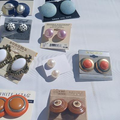 Assortment of fun and fancy pierced earrings