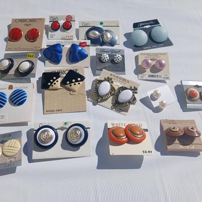 Assortment of fun and fancy pierced earrings