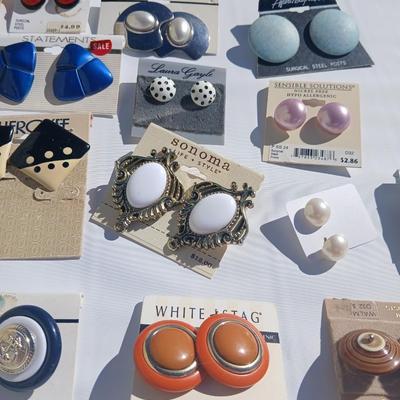 Assortment of fun and fancy pierced earrings