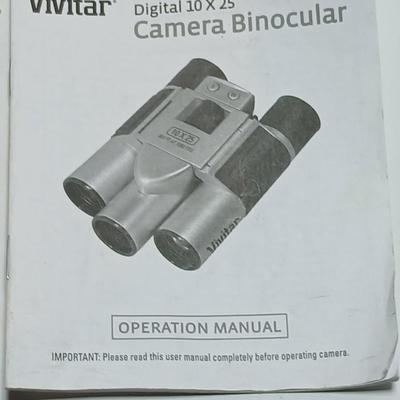 Vivitar Digital Camera Binocular Digital 30 x 25 with instruction manual