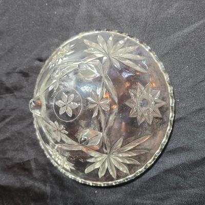 EAPC Glassware - lidded candy dish - vase - and an assortment of bowls