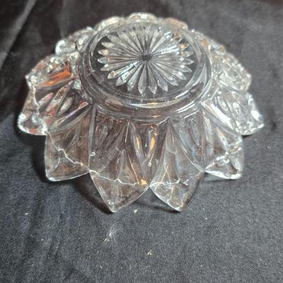 EAPC Glassware - lidded candy dish - vase - and an assortment of bowls