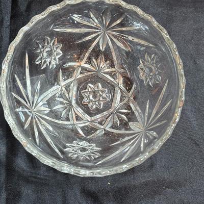 EAPC Glassware - lidded candy dish - vase - and an assortment of bowls