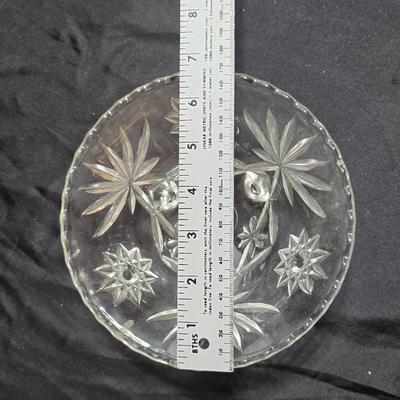 EAPC Glassware - lidded candy dish - vase - and an assortment of bowls
