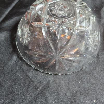 EAPC Glassware - lidded candy dish - vase - and an assortment of bowls