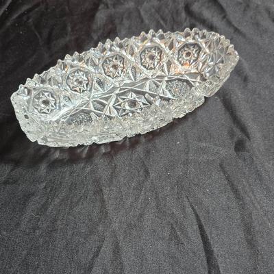 EAPC Glassware - lidded candy dish - vase - and an assortment of bowls
