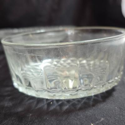 Collection of vintage Glassware - IRENE EAPG Iowa City Flint Glass bread plate - Wick's company toothpick holder - Glass bowls and more