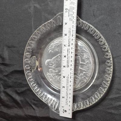 Collection of vintage Glassware - IRENE EAPG Iowa City Flint Glass bread plate - Wick's company toothpick holder - Glass bowls and more