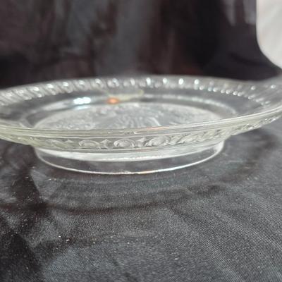 Collection of vintage Glassware - IRENE EAPG Iowa City Flint Glass bread plate - Wick's company toothpick holder - Glass bowls and more