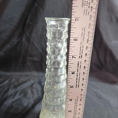 Variety of neat Colored glass vases, jar and bottles