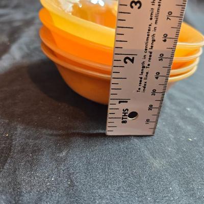 Vintage Peach Lustre Laurel Leaf Fire King oven-proof Dishes