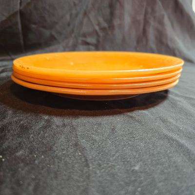 Vintage Peach Lustre Laurel Leaf Fire King oven-proof Dishes