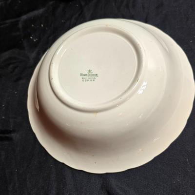 Vintage floral serving bowls - Homer Laughlin - W. Austria lidded vegetable dish - Zeh, Scherzer & Co oval dish = Hand painted salt...