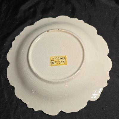 Vintage floral serving bowls - Homer Laughlin - W. Austria lidded vegetable dish - Zeh, Scherzer & Co oval dish = Hand painted salt...